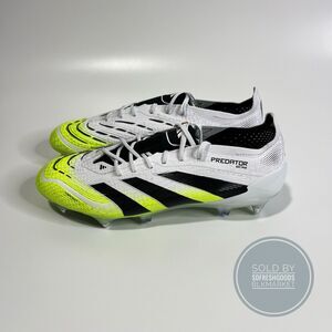 Adidas Mens Predator Elite SG  Soccer Cleats JI1067 White/Core Black Size 10